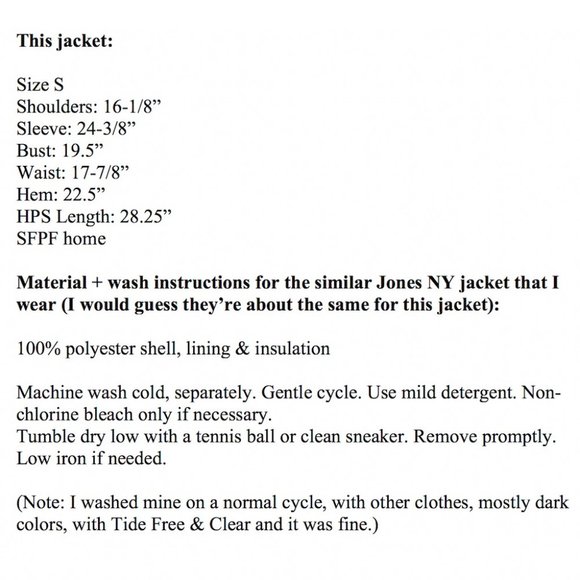 NWT Jones New York Quilted Fall/Early Winter Jacket - Picture 12 of 12